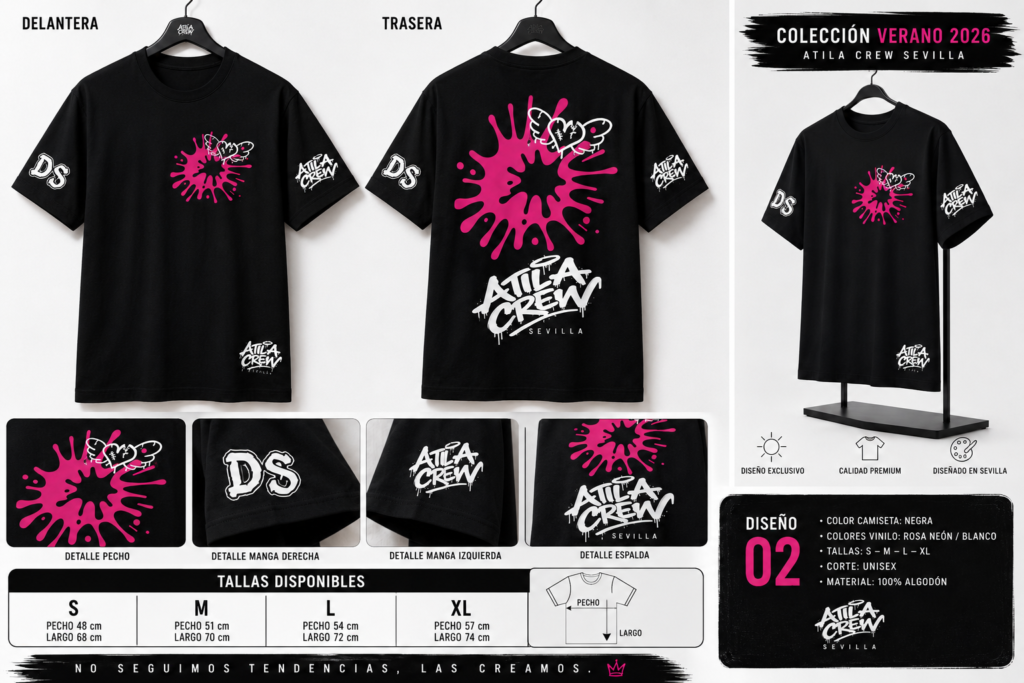 CAMISETA ATILA CREW VERANO 2026 - MODELO 2