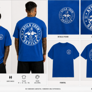CAMISETA ATILA CREW GYM - MODELO 1